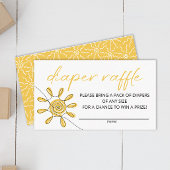 Kleine Ray of Sunshine-Windel-Verlosung Begleitkarte