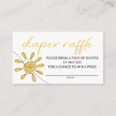 Kleine Ray of Sunshine-Windel-Verlosung Begleitkarte (Vorderseite)