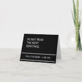 Kleine Rebellion - leere Note Dankeskarte (Vorderseite)