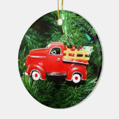 Kleine Red Christmas Pick up Truck Ornament (Links)