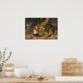 Kleine Red Riding Hood & Big Bad Wolf Poster (Küche)