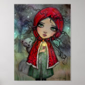 Kleine Red Riding Hood Big Eye Baby Puppenkunst Poster (Vorne)
