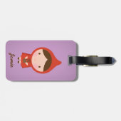 Kleine Red Riding Hood Fairytale für Mädchen Gepäckanhänger (Rückseite horizontal)