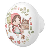Kleine Red Riding Hood Niedlich Whimsical Keramikknauf (Rechts)