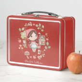 Kleine Red Riding Hood Niedlich Whimsical School Metall Brotdose (Beispiel)