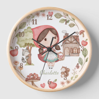 Kleine Red Riding Hood Niedlich Whimsical Uhr