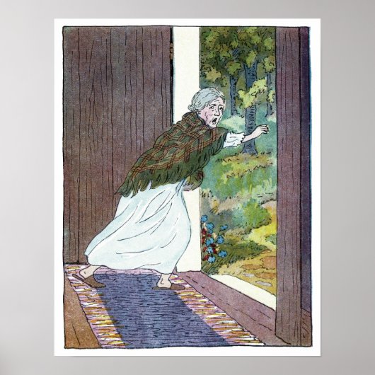 Kleine Red Riding Hood: Oma lief aus Poster (Vorne)