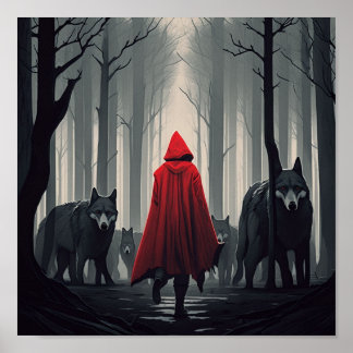 Kleine Red Riding Hood Poster