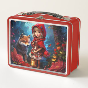 Kleine Red Riding Hood & The Wolf Metall Brotdose