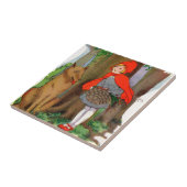Kleine Red Riding Hood und der Wolf Fliese (Seite)