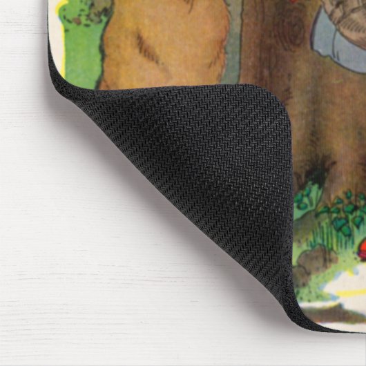 Kleine Red Riding Hood und der Wolf Mousepad (Ecke)