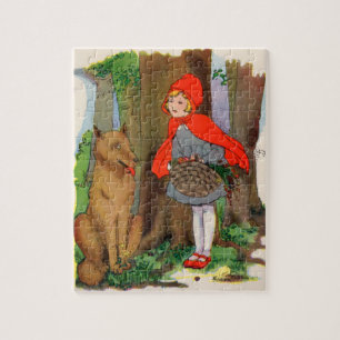 Kleine Red Riding Hood und der Wolf Puzzle