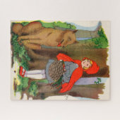 Kleine Red Riding Hood und der Wolf Puzzle (Horizontal)