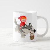 Kleine Red Riding Hood und die Wolf Jumbo Tasse (Rechts)