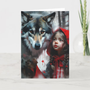 Kleine Red Riding Hood und Wolf Jedes Anlasses Karte