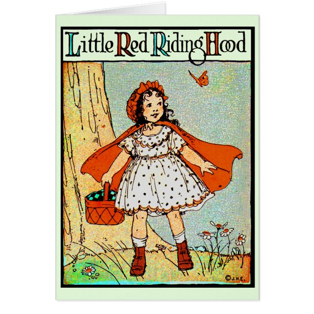 Kleine Red Riding Hood Vintag Niedlich (Vorne)