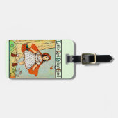 Kleine Red Riding Hood Vintag Niedlich Gepäckanhänger (Vorderseite horizontal)