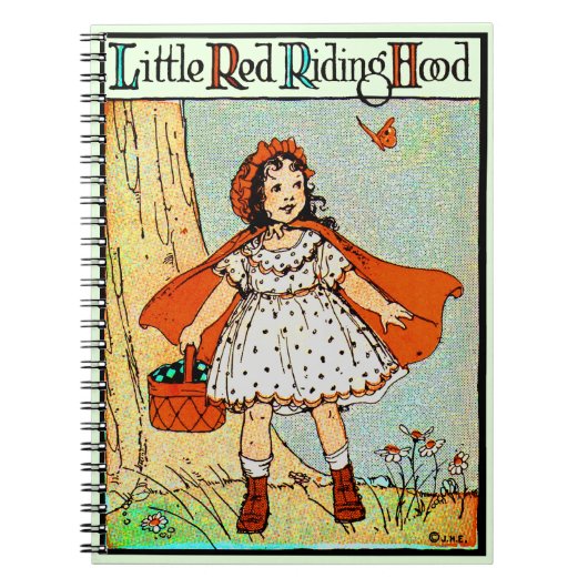 Kleine Red Riding Hood Vintag Niedlich Notizblock (Vorderseite)