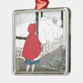 Kleine Red Riding Hood: Was für tolle Ohren du has Silbernes Ornament (Links)