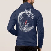 Kleine Red Surfing Hood Hoodie (Rückseite)