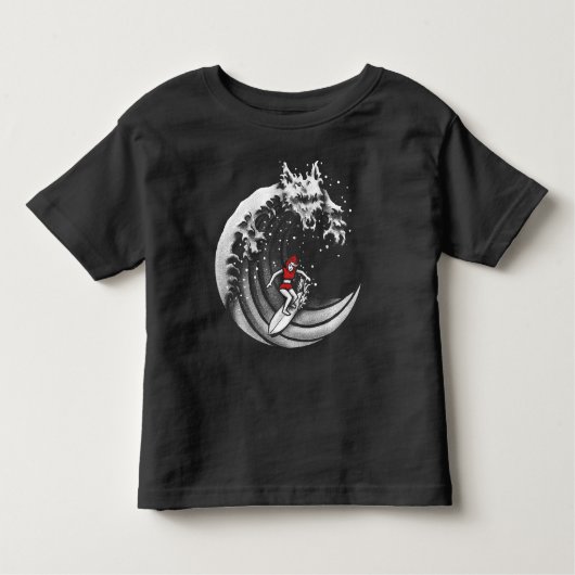 Kleine Red Surfing Hood Kleinkind T-shirt (Vorderseite)