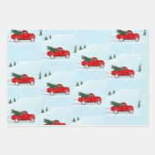 Kleine Red Truck Liebhaber Geschenkpackung Geschenkpapier Set (Vorderseite 2)