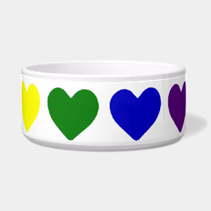 Kleine Regenbogen-Herzen Napf