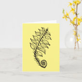 Kleine Regenerations- und Zeichn-Karte Karte (Gelbe Blume)