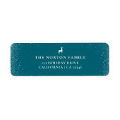 Kleine Reindeer Simple Snowflakes AQUAMARINE Weihn (Vorne)