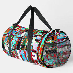 Kleine Reisetasche – Collapse Reflection Abstract Duffle Bag