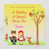 Kleine Reitferien Geburtstagsfeier Einladung (Vorne/Hinten)