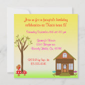 Kleine Reitferien Geburtstagsfeier Einladung (Rückseite)