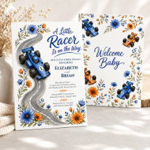 Kleine Rennfahrer Formel Eins Baby Shower Einladun