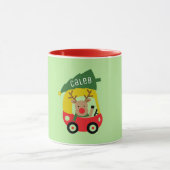 Kleine Rentiere Red Car & Christmas Tree Kinder Ni Tasse (Zentrum)