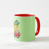 Kleine Rentiere Red Car & Christmas Tree Kinder Ni Tasse (VorderseiteRechts)