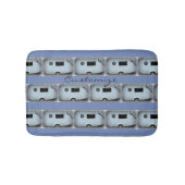 Kleine Retro Teardropwohnwagencamper Badematte (Vorderseite)