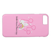 Kleine riesige rosa Krone Fräulein-Prinzessin | Case-Mate iPhone Hülle (Rückseite (Horizontal))