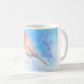 Kleine Robin Watercolor-Malerei Kaffeetasse (VorderseiteRechts)