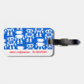 Kleine Roboter Gepäckanhänger (Rückseite horizontal)