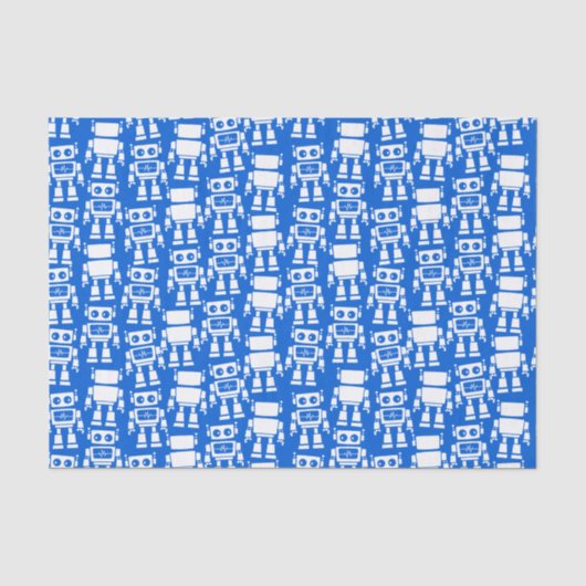 Kleine Roboter Seidenpapier (Vorderseite)