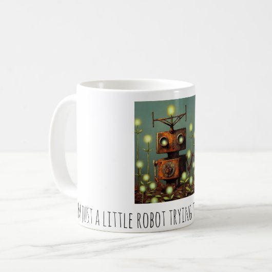 kleine Roboter-Tasse Kaffeetasse (Vorderseite Links)