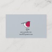 Kleine robuste graue Visitenkarte (Rückseite)