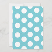 Kleine Roo in Aqua (benutzerdefinierter Text) Einladung (Rückseite)