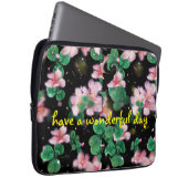 kleine rosa Blume Elektronik-Tasche Laptopschutzhülle (Vorne Rechts)