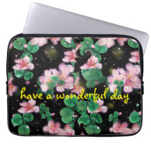 kleine rosa Blume Elektronik-Tasche