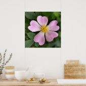 kleine rosa Blume Poster (Küche)