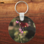Kleine rosa Blume Schlüsselanhänger (Vorderseite)