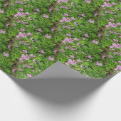 Kleine, rosa, delikate Wildblumen Geschenkpapier (Ecke)