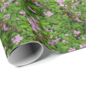 Kleine, rosa, delikate Wildblumen Geschenkpapier (Rolleneckpunkt)