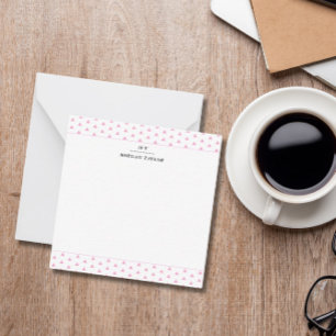 Kleine rosa Dreiecke Personalisierte Mitteilungska Mitteilungskarte